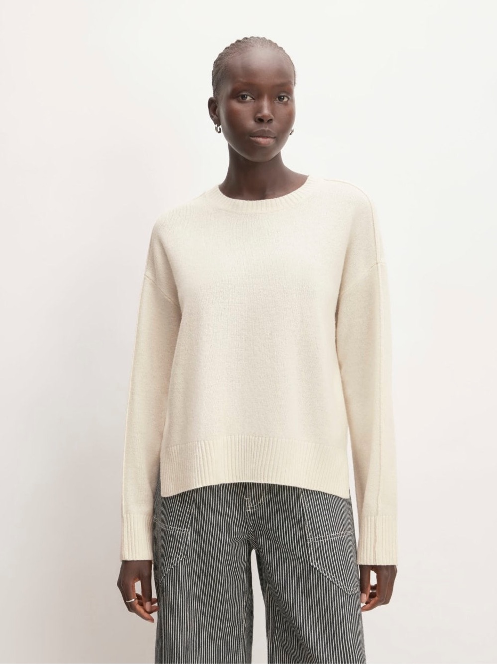 Everlane Soft Cream Crewneck Sweater